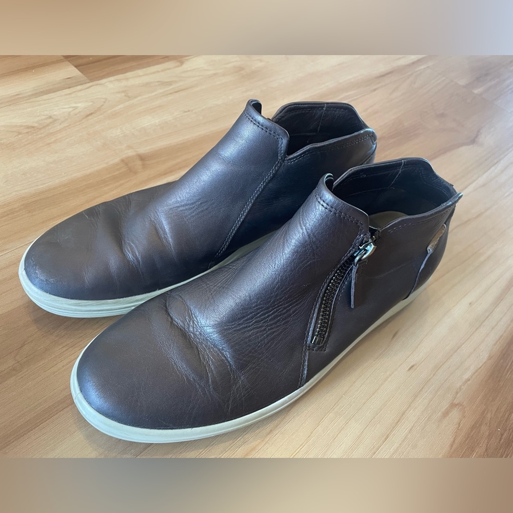 Women's Ecco Soft 7 Low Bootie Shale Metallic EU 40 US 9